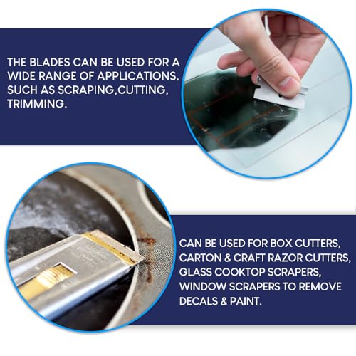 CANOPUS Heavy Duty Single Edge Razor Blades Pack of 3 (100 Count)