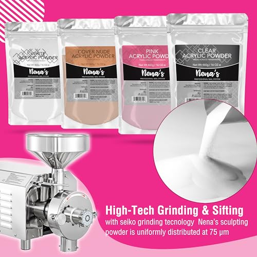 Nena's Sculpting Powder Acrylic Nail System Pink Medium 16 oz - Variation Pink