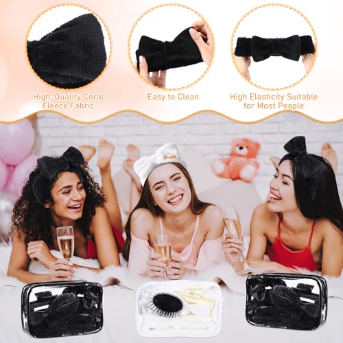 Bridal Party Favors Set with Hair Accessories - White & Black Variation