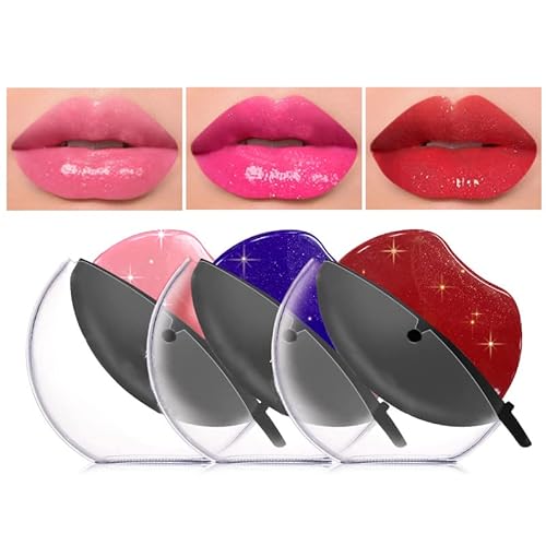 DAGEDA 3 Colors Lazy Lipstick, Pearl Lipstick Magic Color Changing Lipstick, Labiales Magicos Long Lasting Moisturizing Lipstick, Not Fade Lip Shape Lipstick for Lazy People£¨Color A£©