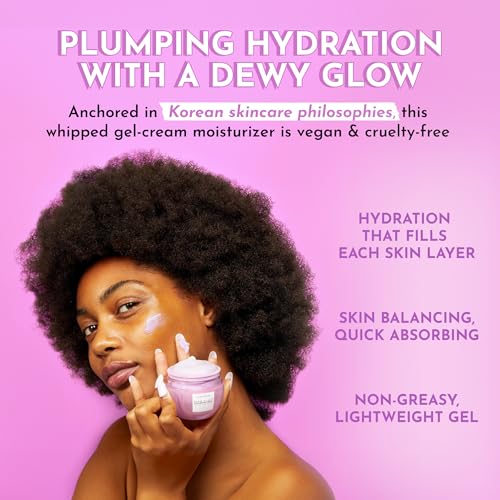 Refillable 50ml Hyaluronic Acid Face Moisturizer with Plumping Peptides — Glow Recipe Plum Plump, Korean Skin Care