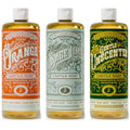 Carolina Castile Soap Carolina Orange, Unscented and Sage Lime Castile Soap Liquid - 32 oz Vegan & Pure Organic Concentrated Non Drying All Natural Formula Body Wash & Shampoo