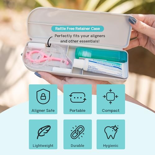 Dental Retainer Travel Case with Toothbrush & Accessories - Silicone Oral Care Kit
