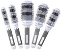 PERFEHAIR Ceramic Round Hair Brush Set - 5 Sizes for Blow Drying & Curling