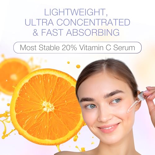 Vitamin C Face Serum with Hyaluronic Acid & Ferulic Acid - Brightening & Hydrating Skin