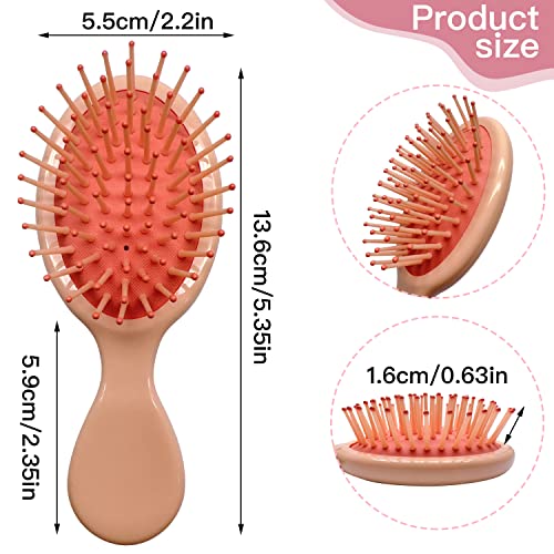 36 Pack Mini Wet Hair Brushes for Travel & Detangling - Multicolor