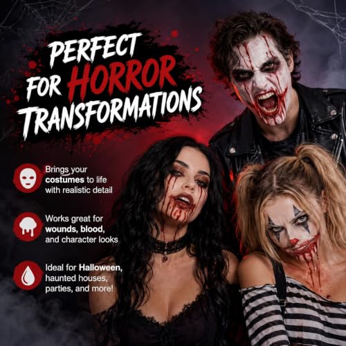 Gallon Fake Blood for SFX Makeup - Hollywood-Grade, Washable Special Effects Liquid