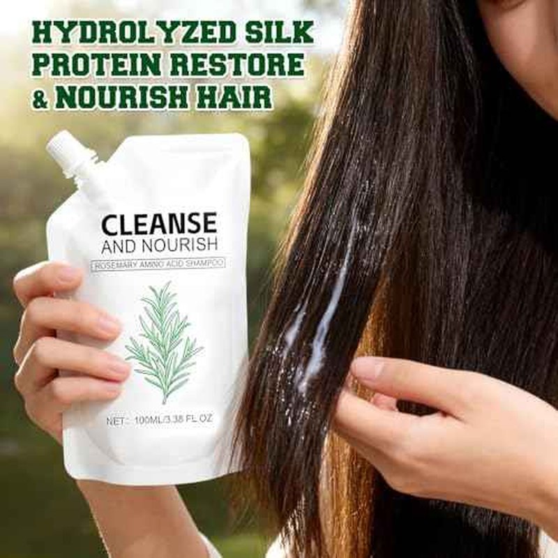 2PCS Rosemary Amino Acid Shampoo, Hair Growth Shampoo for Thinning Hair Women and Men Hair Loss, Controls Oily, Thicken & Strengthen Scalp