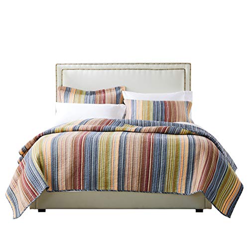Katy Reversible Cotton Quilt Set King/Cal King - Greenland Home Fashions