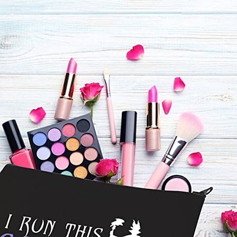 BDPWSS Villain Makeup Bag I Run This Castle Cosmetic Bag For Bad Princess Fans Gift (run this castle bl)