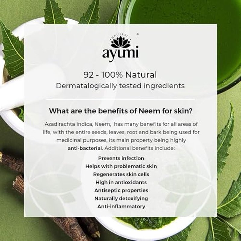 Exfoliating Body Scrub for Acne Treatment | Natural Body Wash Scrub for Oily Skin | Tea Tree Oil Body Scrub for Itching| Body Exfoliant for Clear Skin | Exfoliating Body Scrubber by Ayumi | 6.70 FL oz