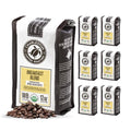 Breakfast Blend Organic Whole Bean Coffee - 12oz Bag, Pack of 6 - Medium Roast