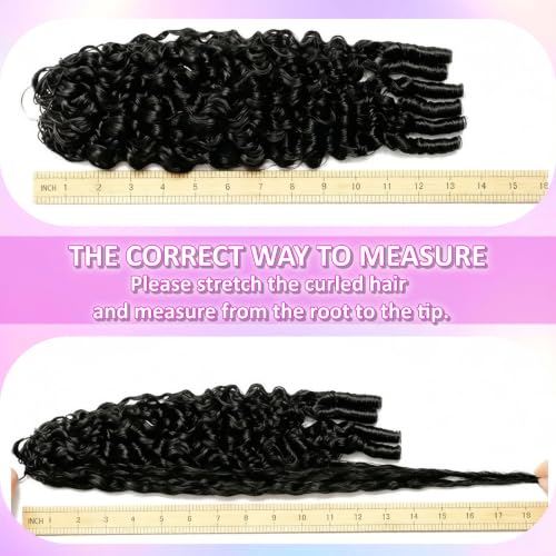 Ombre P4/27/30 Burmese Curly Human Hair Extensions 18 Inch Pre-Separated Feather Crochet with Spiral Curl Ends for Black Women