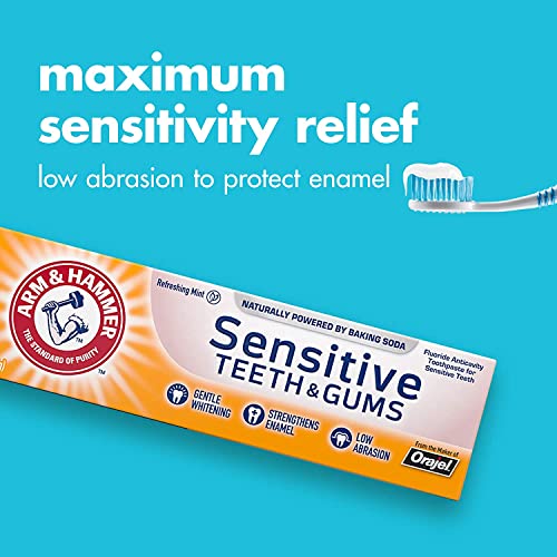 Sensitive Teeth & Gums Toothpaste 4.5 oz Pack of 8 - Gentle Oral Care