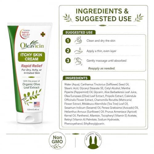 Extra Strength Anti-Itch Cream 2 Pack - Fast Relief for Itchy Skin & Rashes