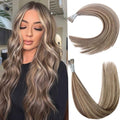 Remy Hair I Tip Extensions 18 Inch Golden Brown & Blonde - 30g Pack - DIYOMO