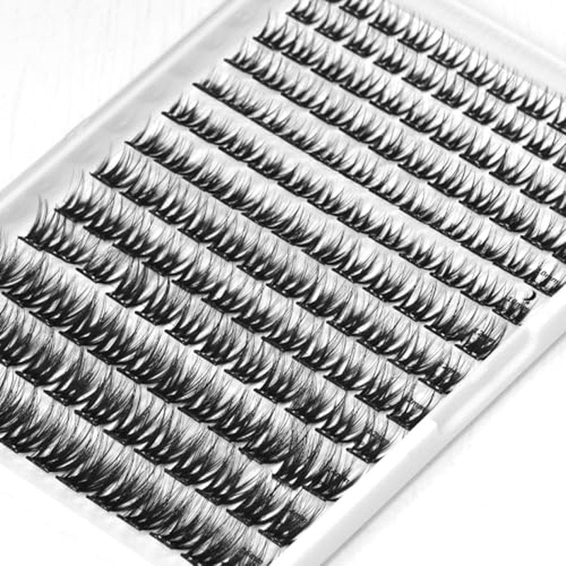 156 PCS Self-Adhesive Lash Clusters ? No Glue Needed, Sticky Strip Individual Lashes for DIY Lash Extensions, Natural Look, Super Hold