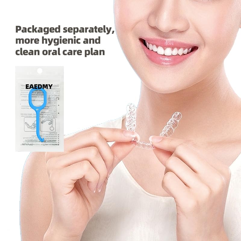 40PCS Clear Aligner Remover Tools Set - Individually Wrapped Dental Retainer & Denture Accessories