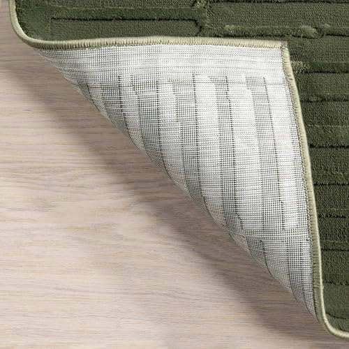 nuLOOM Kailani Green Geometric Washable Runner Rug 2'8" x 8' - Modern Home Decor