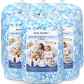 Hem Dgpy 30lb Blue and White Shredded Memory Foam Bean Bag Filler - Soft & Supportive