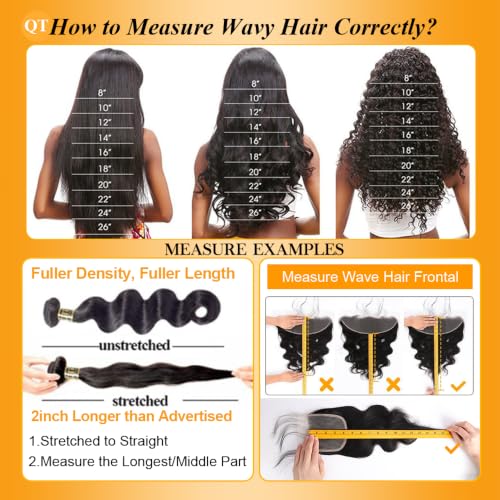 22 Inch Unprocessed Brazilian Body Wave Hair Bundles - Natural Black