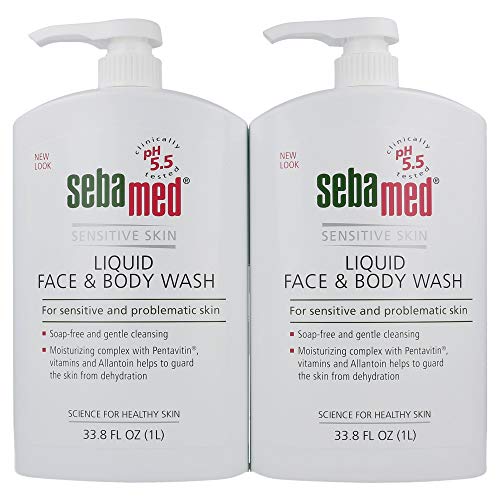 Sensitive Skin Liquid Body and Face Wash - 33.8 oz Bottle, Pack of 2