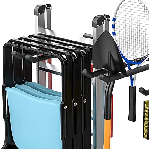 96-Inch Black Garage Storage Rack with Wall Mount Overhead Shelves - Heavy Duty Steel