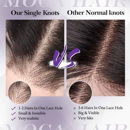16 Inch Straight Virgin Human Hair Lace Closure with HD Swiss Skinlike Lace - MOCA HAIR 5x5
