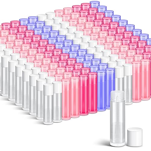Multicolor 200 Pcs Empty Lip Balm Tubes for DIY Lipstick Making