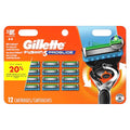 Gillette Fusion5 ProGlide Razor for Men - 12 Blade Refills with Precision Trimmer - Pack of 1
