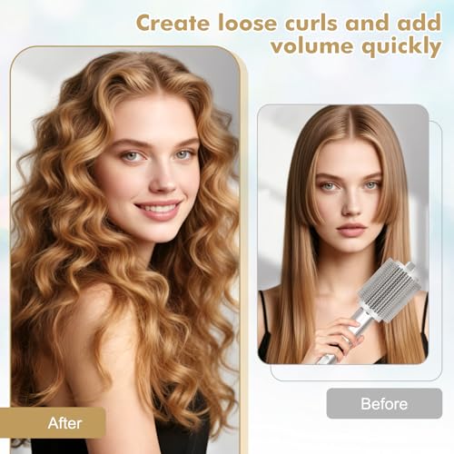 Large Round Volumizing Hair Brush Attachment for Shark FlexStyle HD400, 2.95in