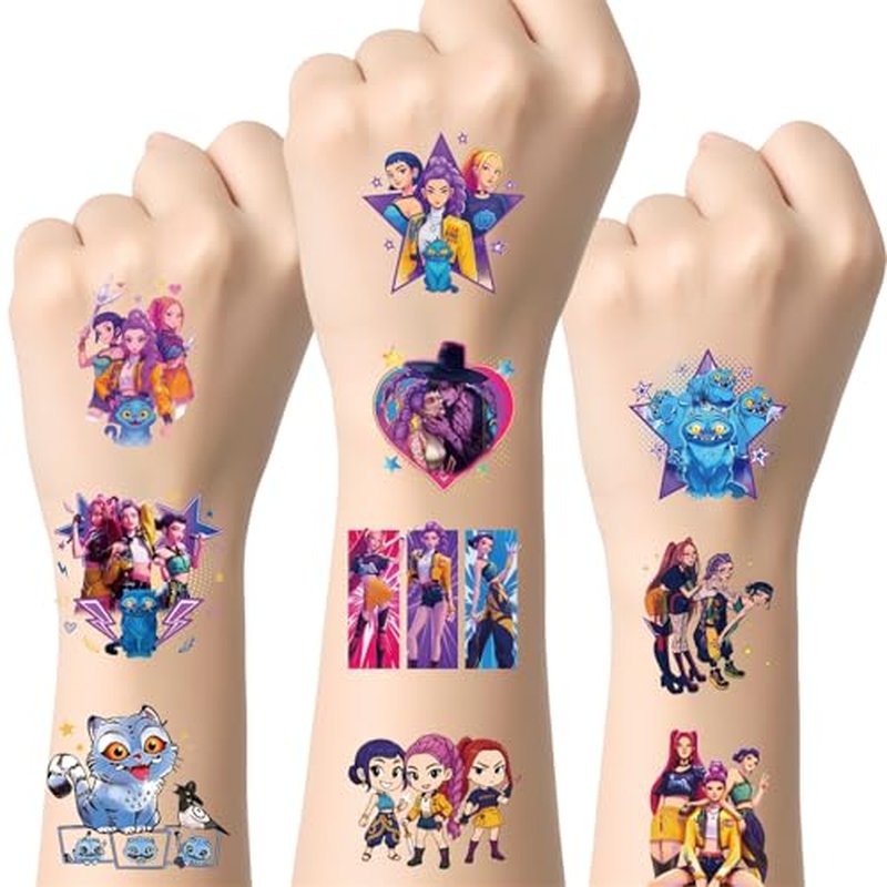 36PCS Paw Print Party Favors - 24PCS Temporary Tattoos & 12PCS Stamps - Ideal Dog Cat Pet Themed Birthday Card Decorations Supplies Goodie Bag Cute Rewards for Boys Girls Classroom Gifts Baby Shower