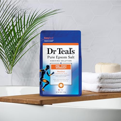 48 Ounce Epsom Salt Magnesium Soak for Workout Recovery - Pack of 4