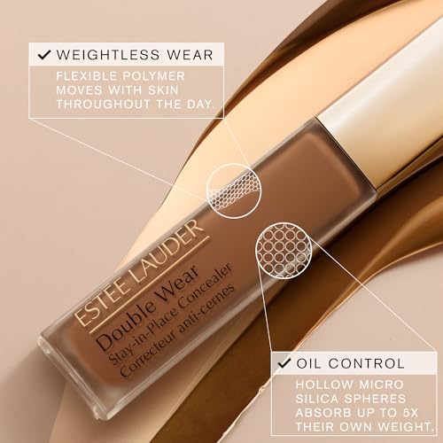 Estée Lauder Double Wear Stay-in-Place Flawless 24-Hour Concealer | Longwear | Soft Matte Finish, Medium-to-Full Coverage | Hydrating, 0.4 Fl Oz, 2C