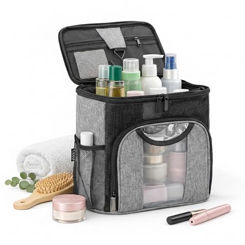 Opaal 11-Inch Vertical Makeup & Hair Tool Organizer Bag for Travel