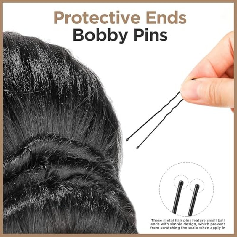 Donut Hair Bun Maker - 4pcs Hair Bun Maker for Kids Easy Ballet and Sock Buns 20pcs Bobby Pins Black