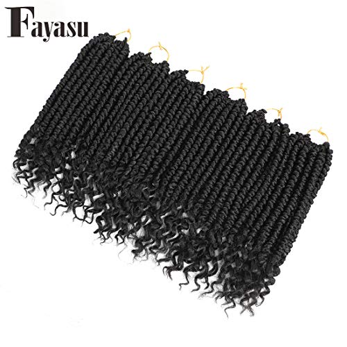 Pre Spring Senegalese Twist Crochet Hair 12 Inch - Pack of 6 #1B