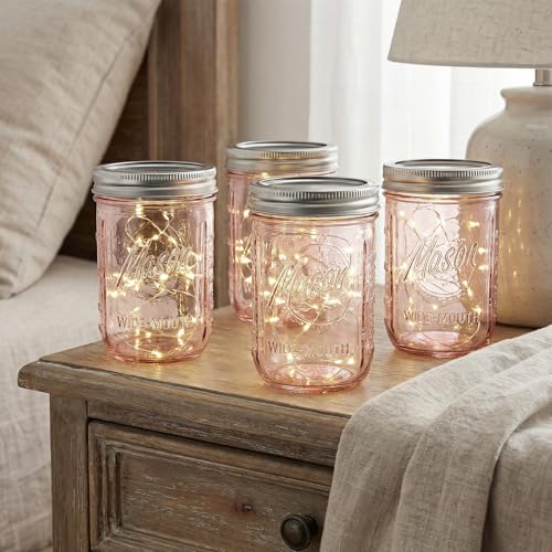 WELLIFE 12-Pack Mason Jars 16 oz with Lids ? Wide Mouth Glass mason jars, Airtight Leak-Proof canning jars 16 oz for Food Storage, Fermenting, Pickling, Freezing, and Crafts