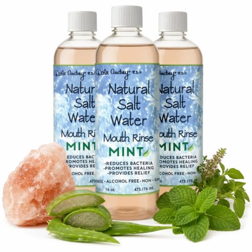 Dale Audrey Mint Himalayan Salt Water Rinse 16 oz Pack of 3 - Natural Oral Care