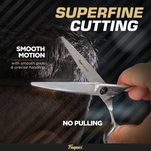 Fagaci Hair Cutting Scissors 6-Inch Professional Hair Shears with Sharp Blades