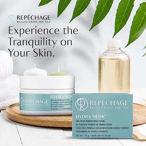 Repechage Sea Mud Mask ? Deep Pore Cleansing Clay Face Mask with Seaweed for Women and Men, Exfoliating Mud Mask for Oily, Dry, Sensitive, Problem Skin, for Clearer, Smoother Complexion, 4 fl oz