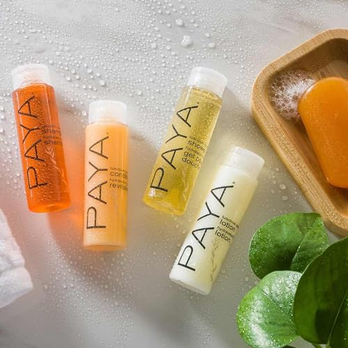 Paya Organic Shower Gel - 1 oz Mini Bottles, Case of 144, Eco-Friendly