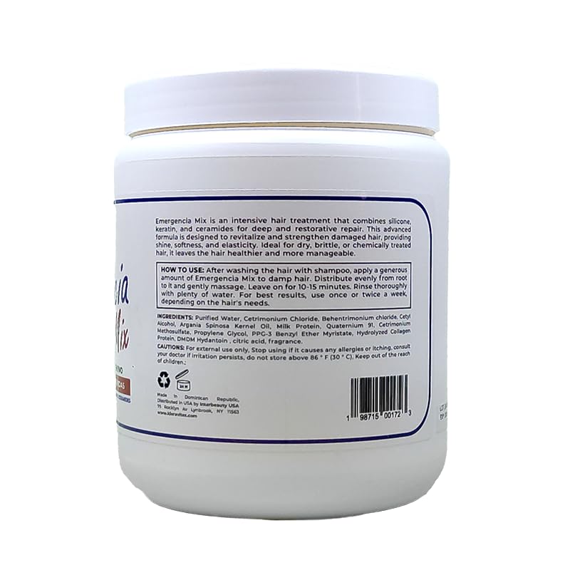Kleravitex Emergencia Mix Intensive Hair Mask 36 OZ - Deep Repair & Shine - Variation of THIS listing