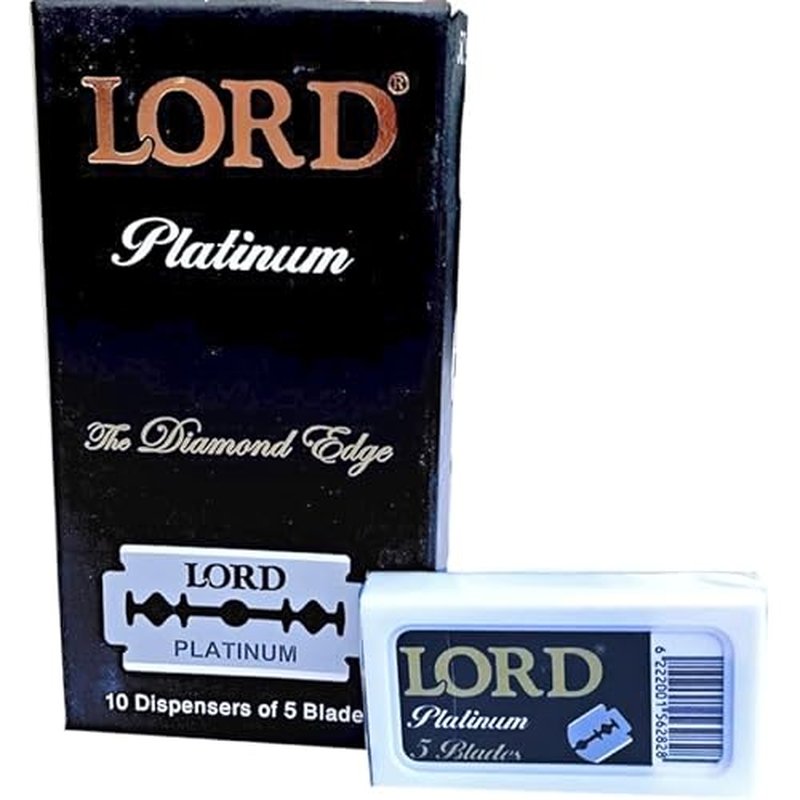 50 New Lord Platinum Double Edge Razor Blades