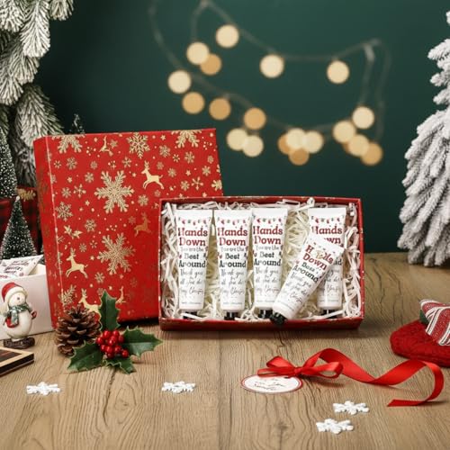 Loopeer 24 Pcs Christmas Hand Cream Set Bulk Mini Lotion Gift for Women, Beauty Advent Calendar 2025 Travel Size Hand Lotion for Dry Cracked Hands, Xmas Stocking Stuffer for Mom Employee Coworker