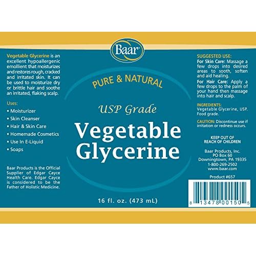 Vegetable Glycerine - Food Grade - USP - 16 fl. oz