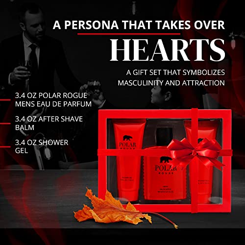 Polar Rouge Set Perfume for Men Gift Set - Inspired by Premium Cologne 100ml x3