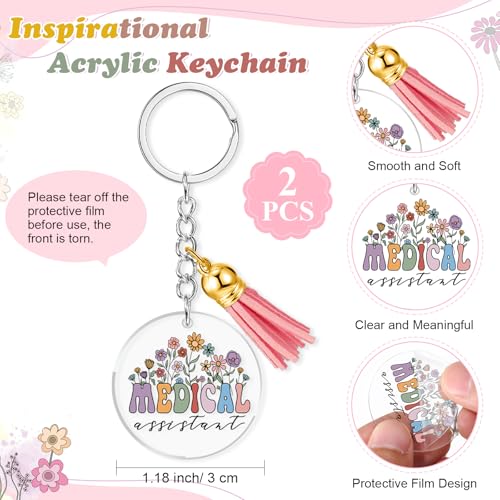 Medical Appreciation Gift Set for Women - Tote Bag, Cosmetic Bag & Keychain - 6 Pcs