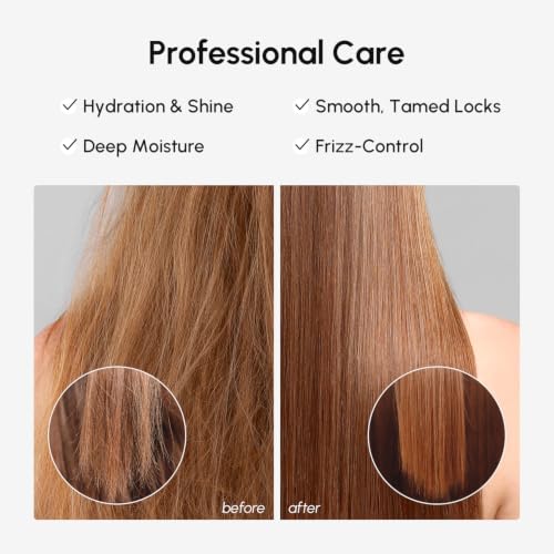 MAREE Deep Conditioning Hair Mask for Damaged Hair - Hydrating Protein, 10 Fl Oz, White Pack