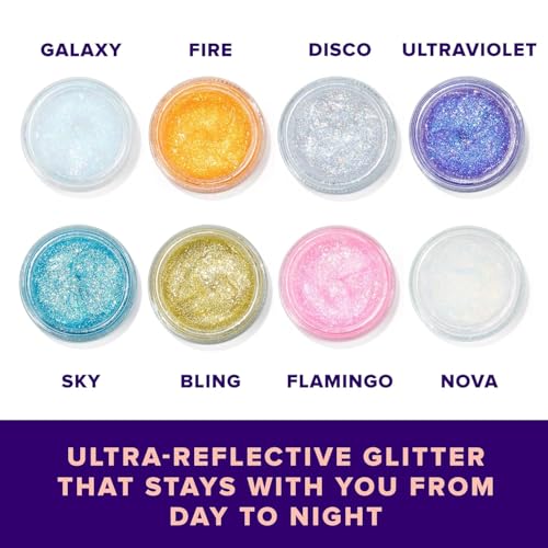 UNICORN SNOT Holographic Face Glitter & Body Glitter Gel | Hair Glitter, Vegan & Cruelty-Free, 1.7 oz 3-Pack (Disco/UV/Sky)